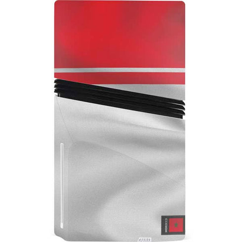 Morocco Soccer Flag PS5 Pro Disk Console Skin